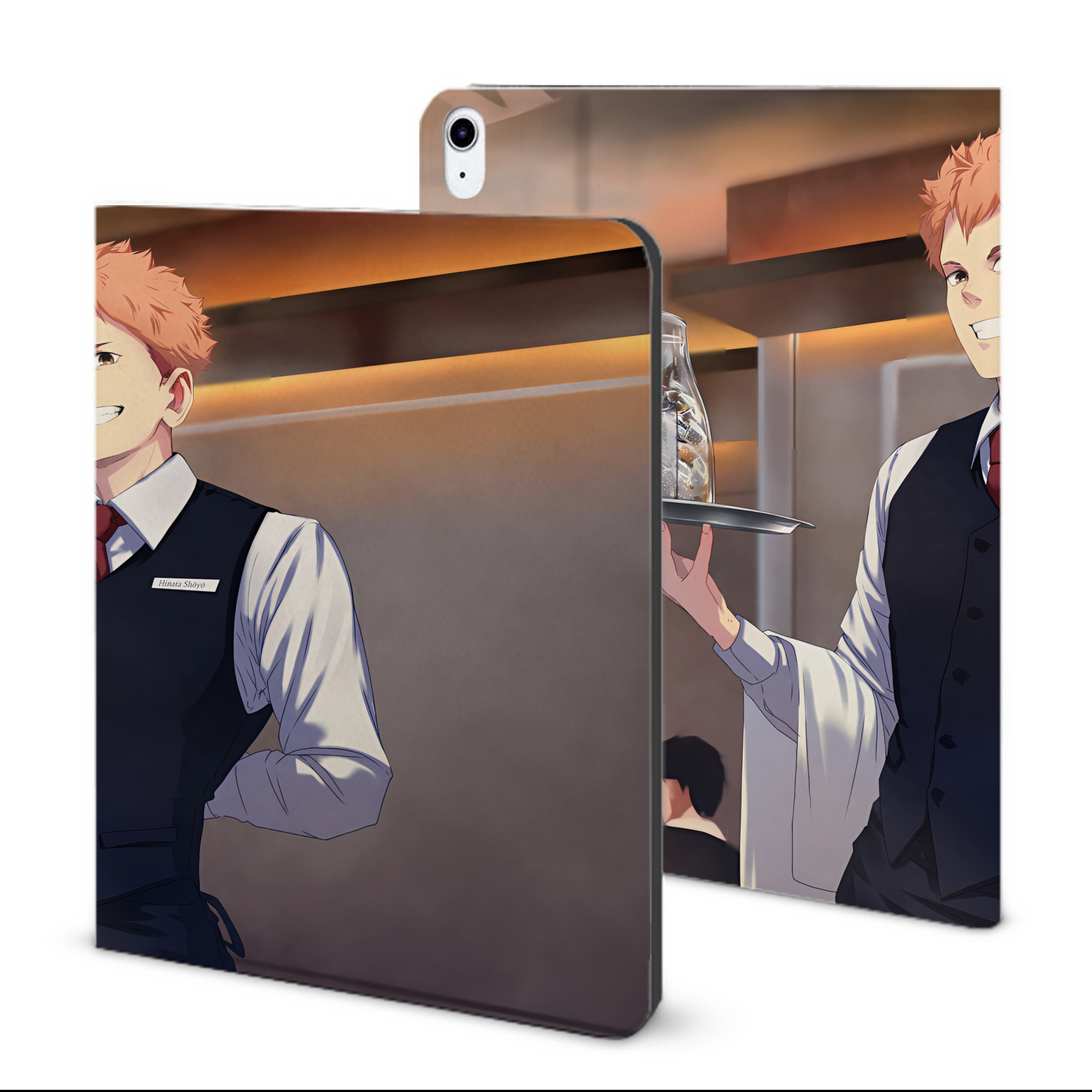 （画像用） ハイキュー!! Haikyu!! IPad ケース ブック型 PUレザー TPU 耐衝撃 軽量 薄型 ペン収納なし 全面保護 IPad 各モデル対応